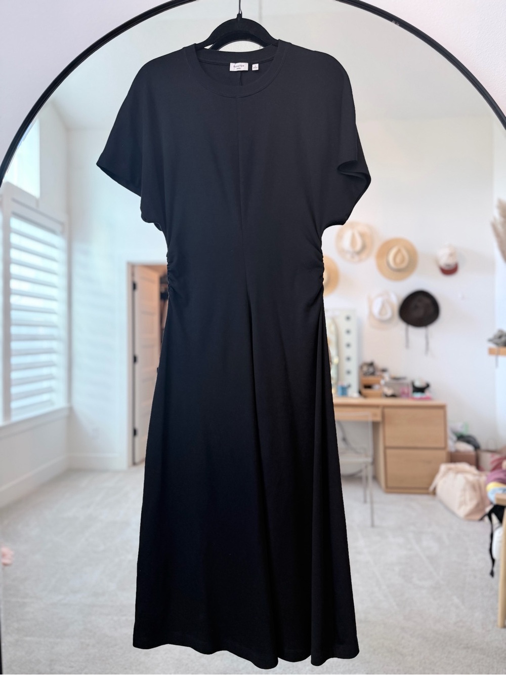 Aritzia Babaton Interlock Cotton Elevator Dress - Black